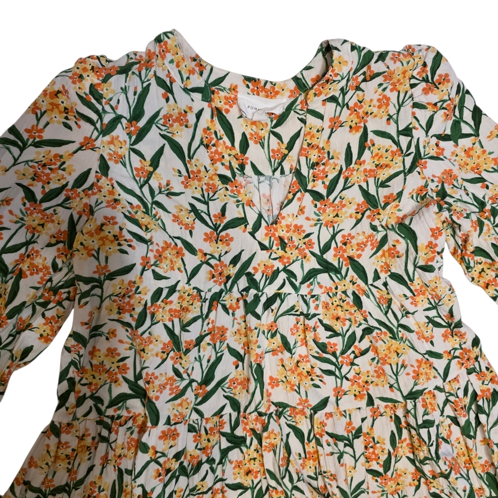 Pomander Place Bermuda Blossom Kenzo Mini Dress- L - Picture 3 of 13